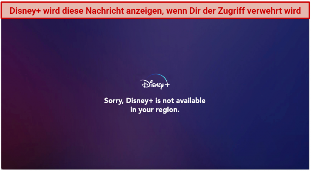 graphics showing Disney+ error message