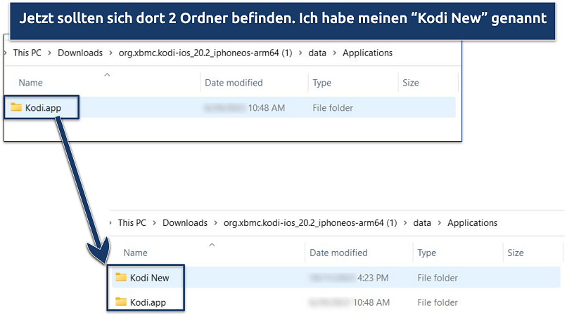 Image showing what to name your extracted file